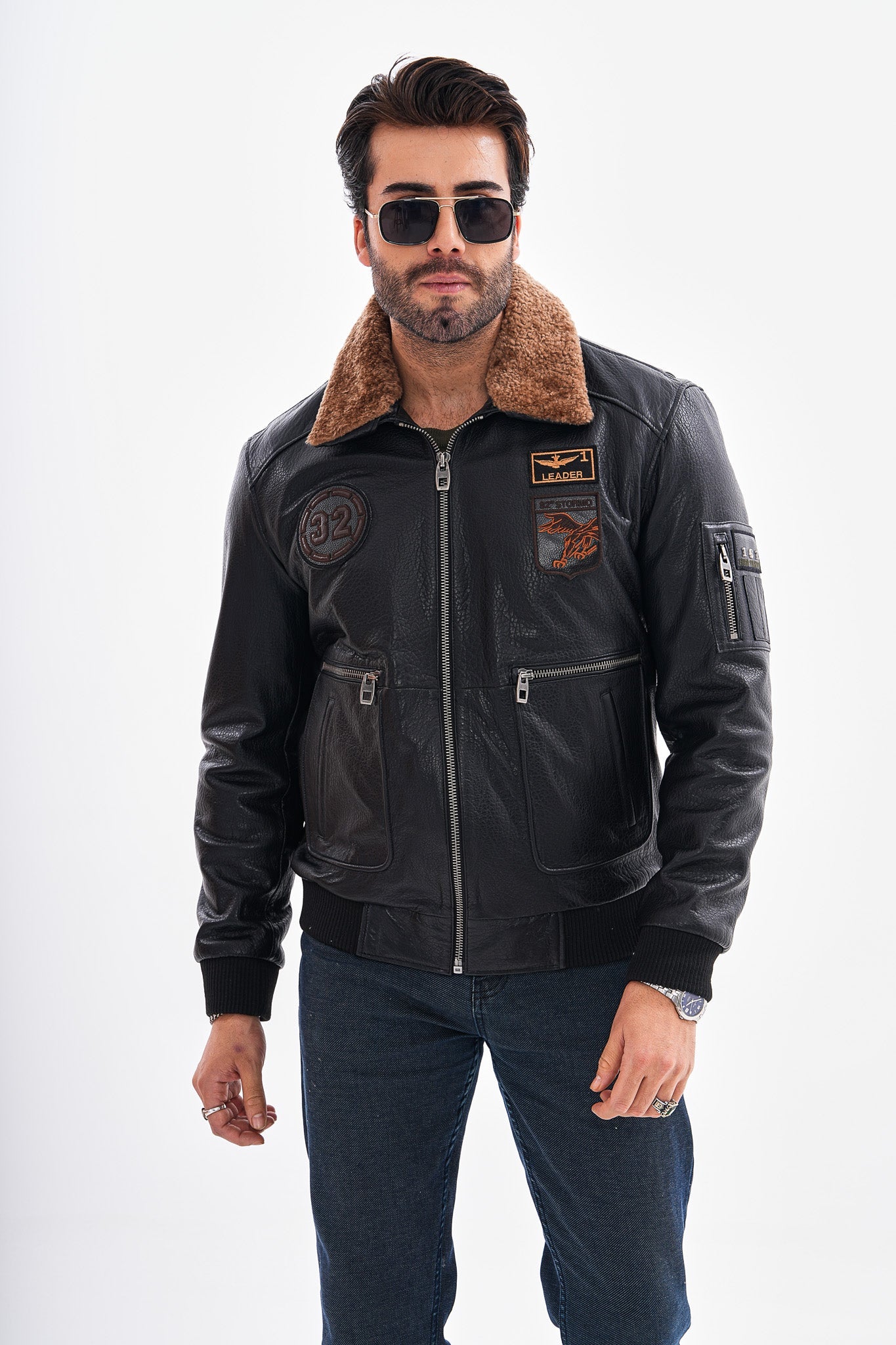The Northway Black Lambskin Leather Jacket