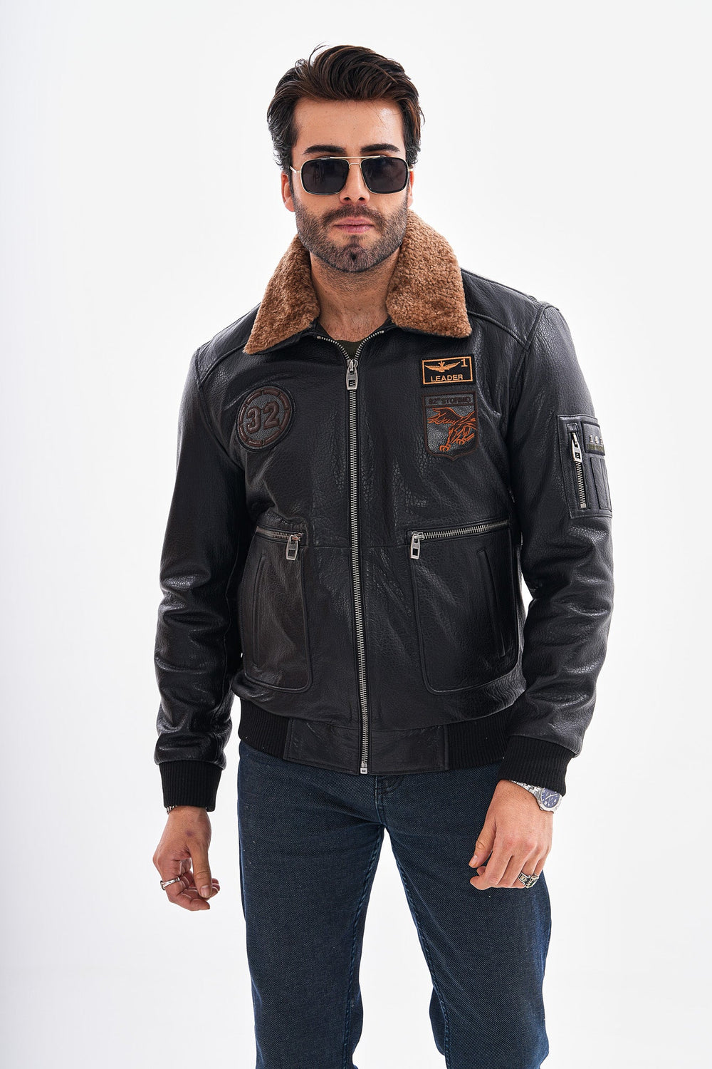 The Northway Black Lambskin Leather Jacket