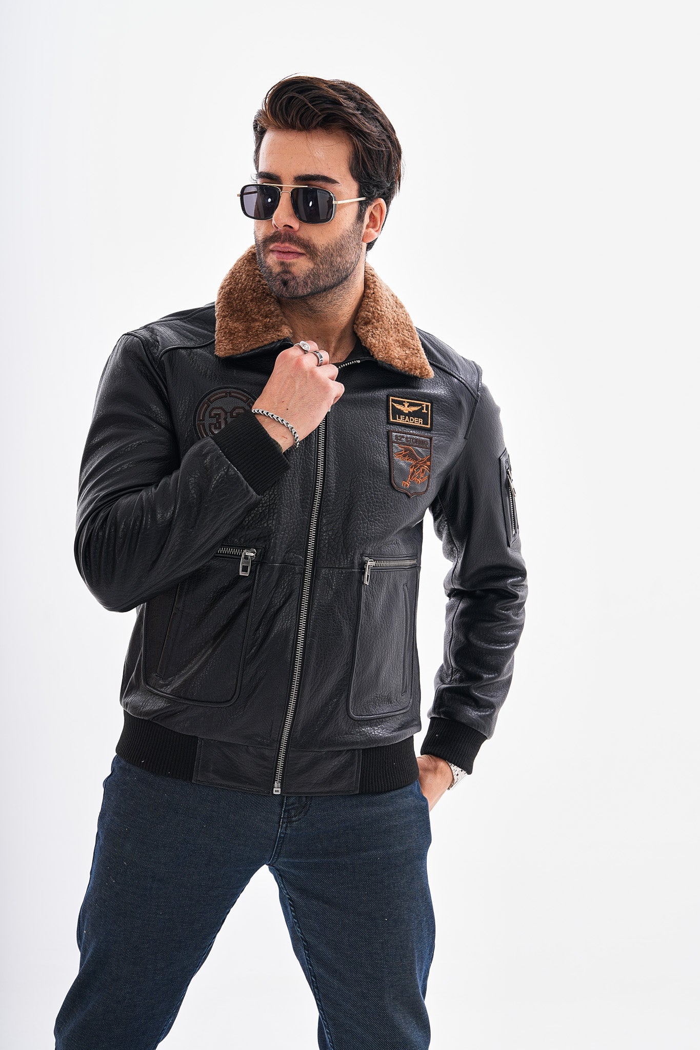 The Northway Black Lambskin Leather Jacket