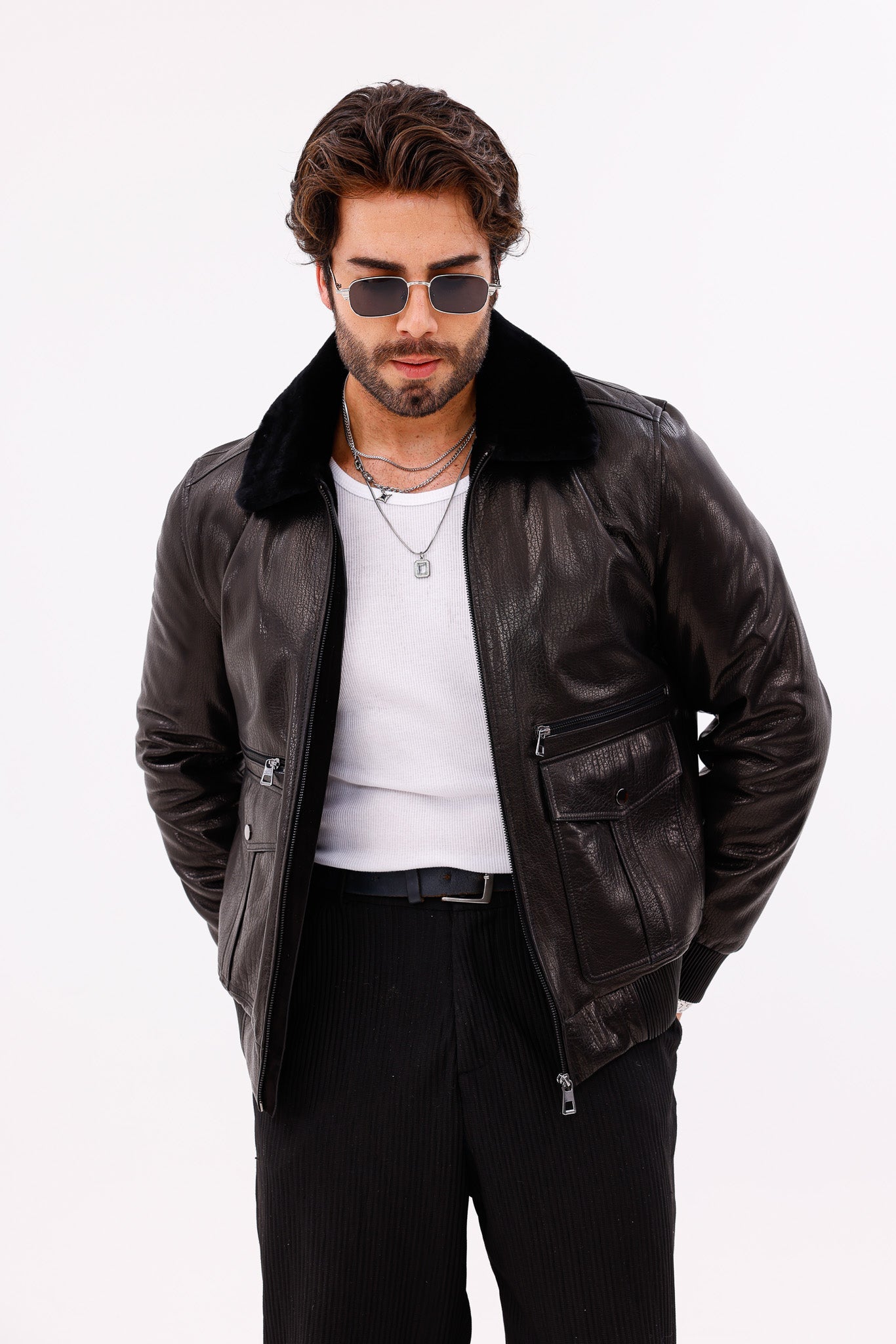 The Ardent Black Lambskin Leather Jacket