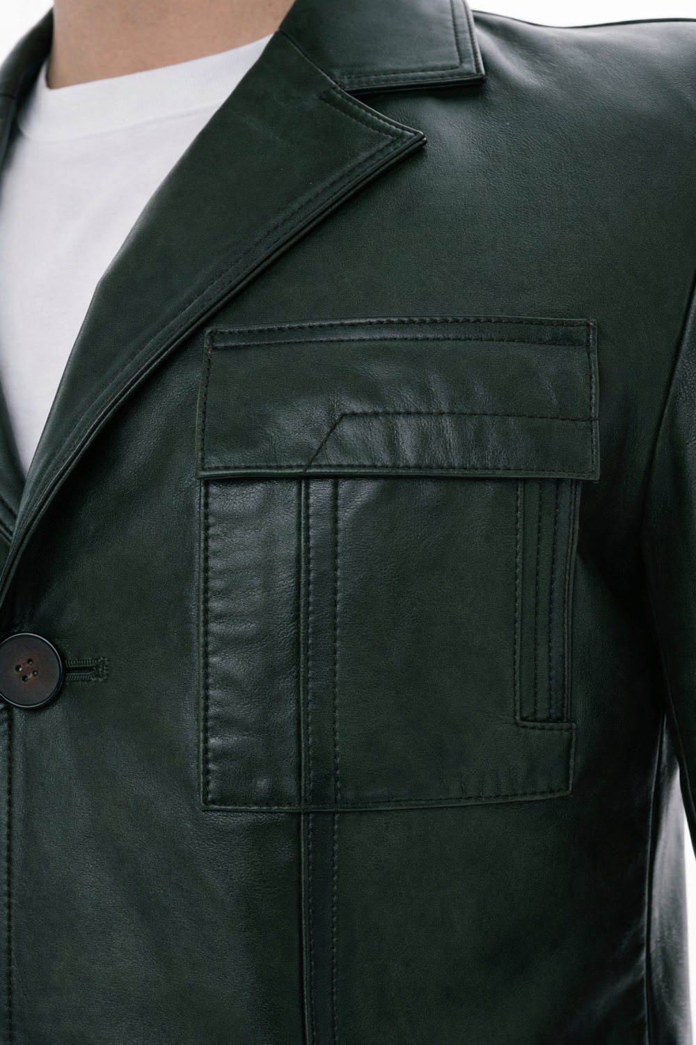The Ravenna Green  Leather Jacket