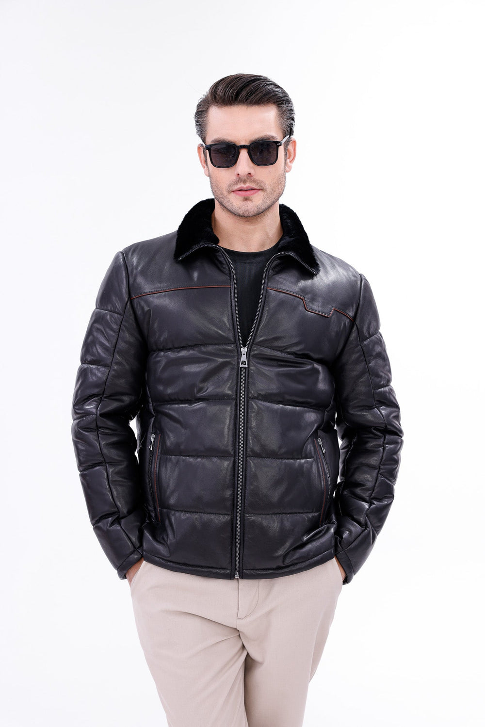 The Valtina Black Shearling Jacket