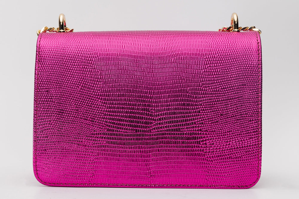 The Maple Fuchsia Leather Handbag