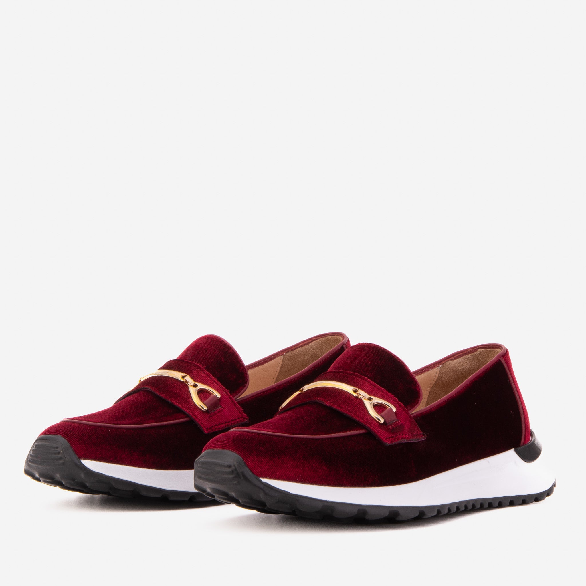 The Milan Burgundy Leather Sneaker