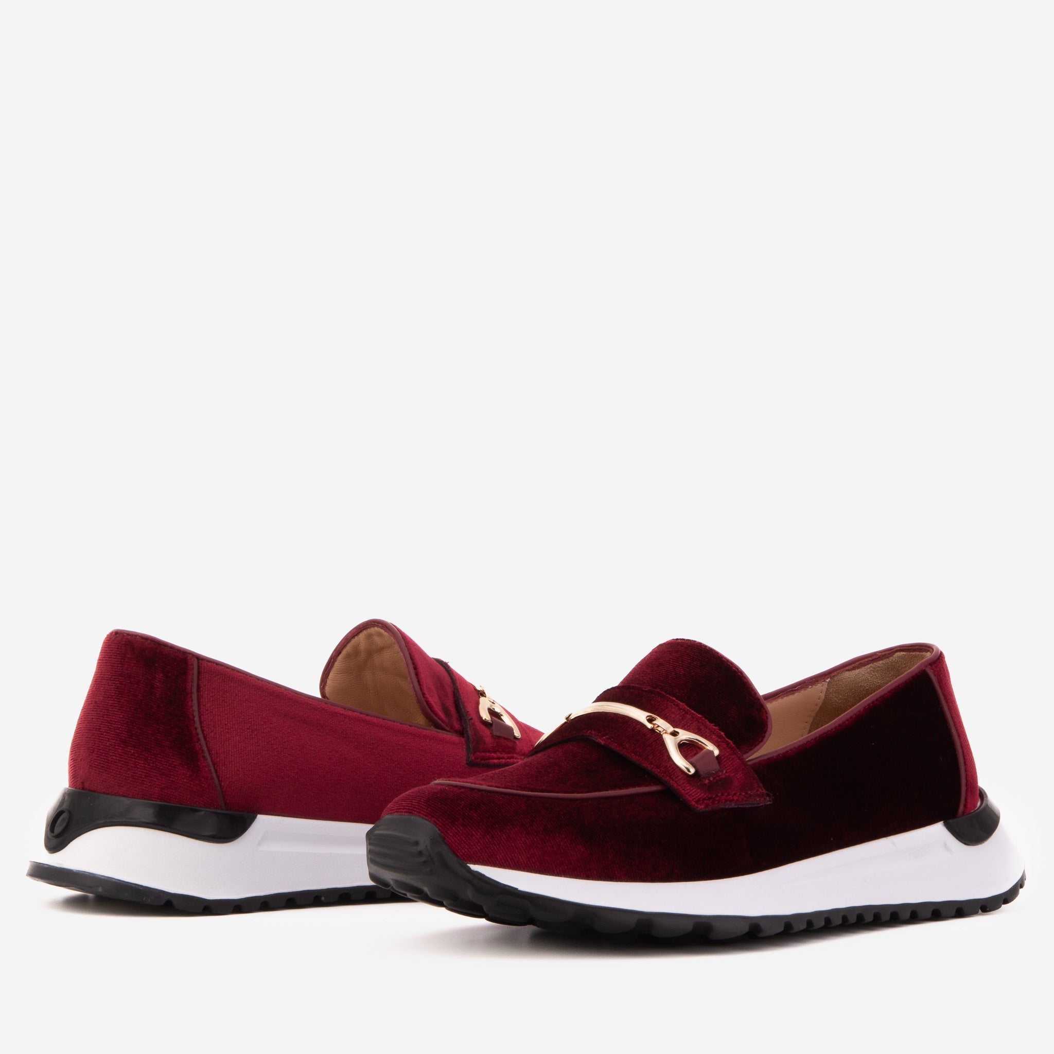 The Milan Burgundy Leather Sneaker