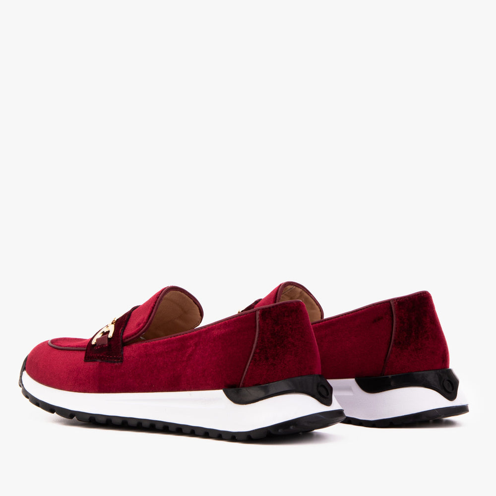 The Milan Burgundy Leather Sneaker