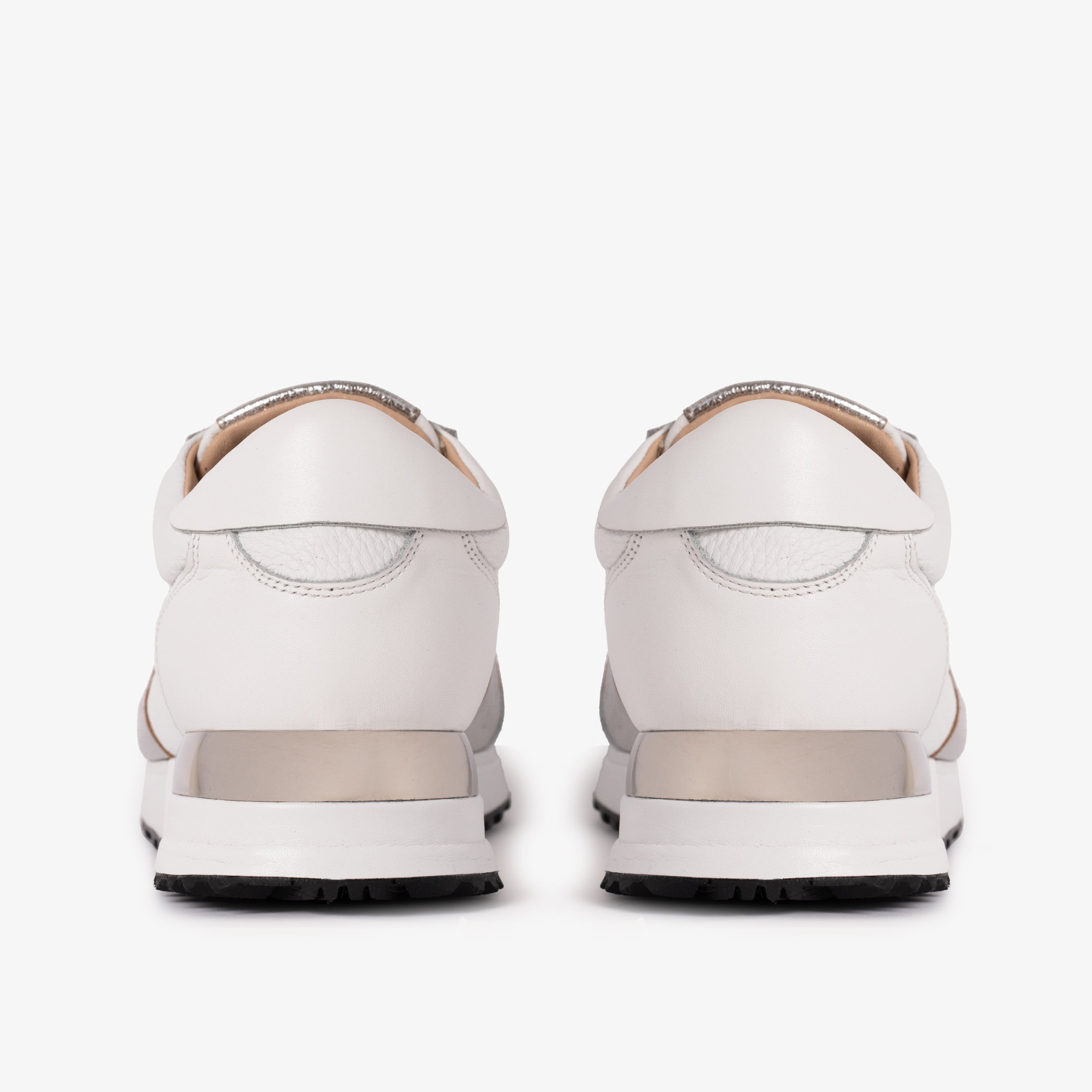 The Masal White Leather Sneaker