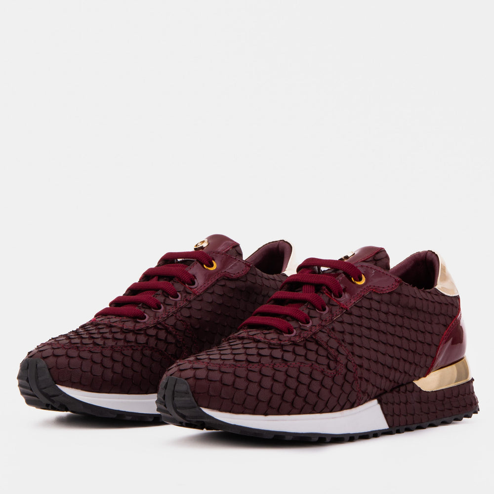 The Scarlet Burgundy Leather Sneaker