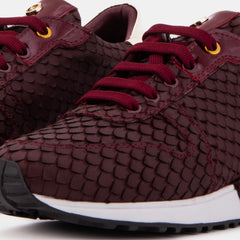 The Scarlet Burgundy Leather Sneaker