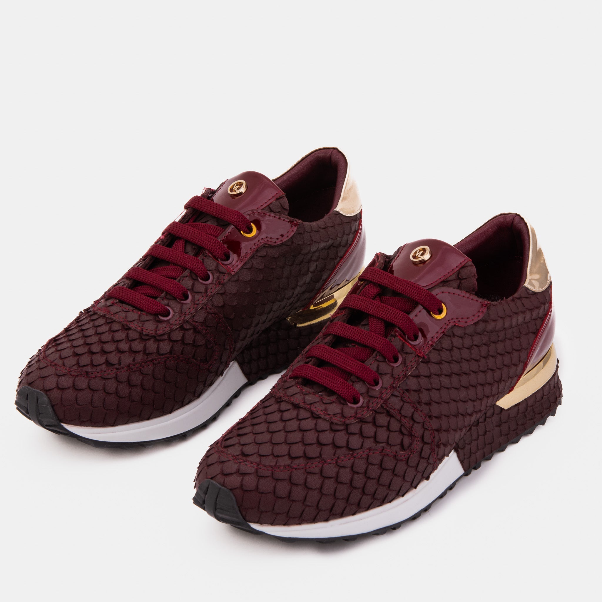 The Scarlet Burgundy Leather Sneaker