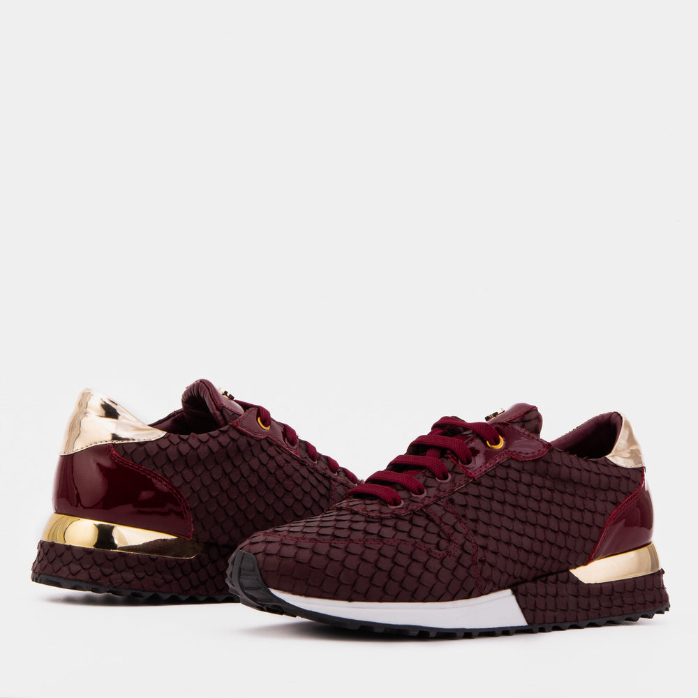 The Scarlet Burgundy Leather Sneaker