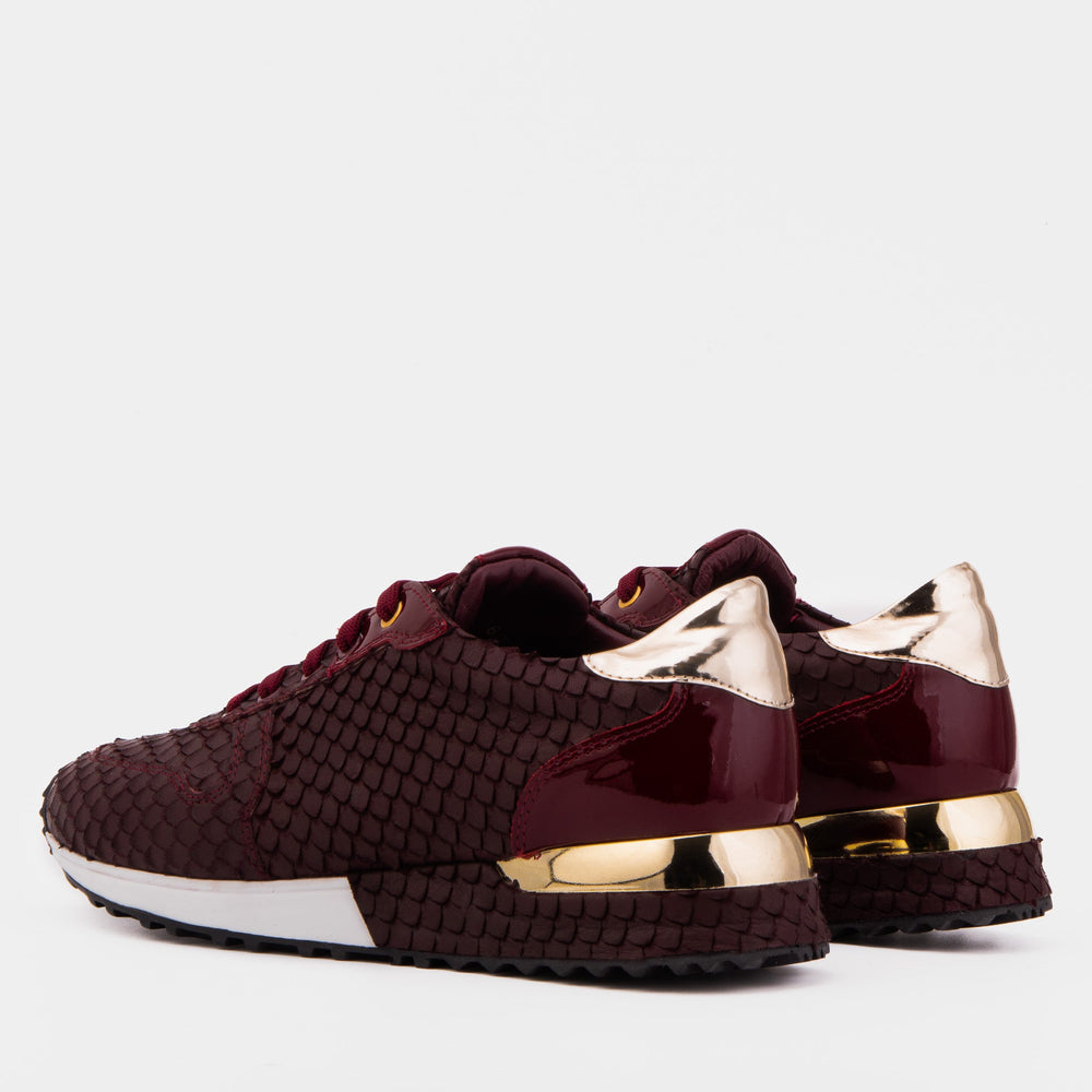The Scarlet Burgundy Leather Sneaker