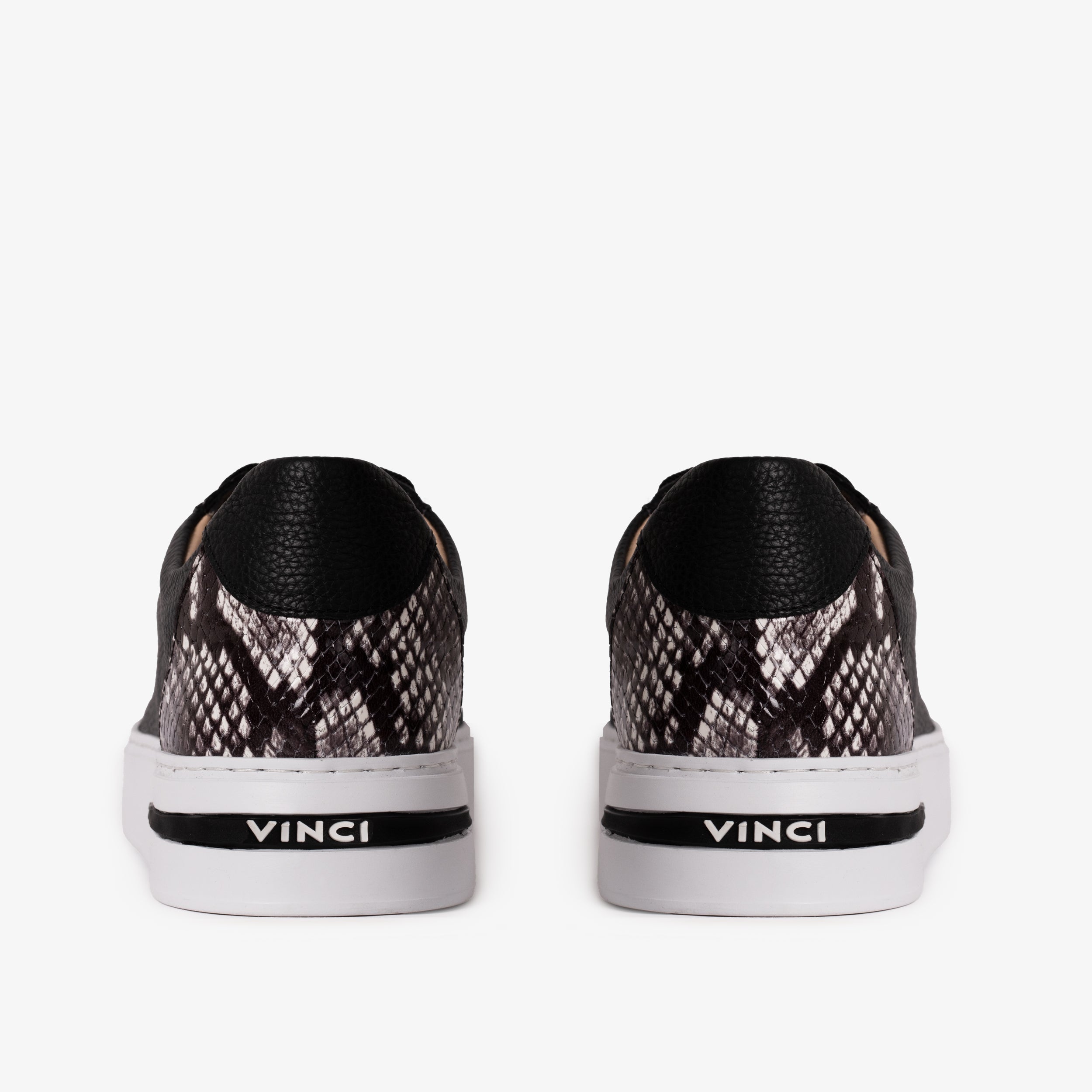 The Burano Black White  Leather Sneaker