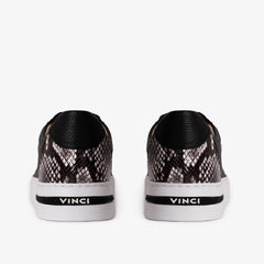 The Burano Black White  Leather Sneaker