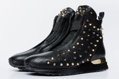 The Infanta High-Top Black Spike Leather Sneaker Limited Edition