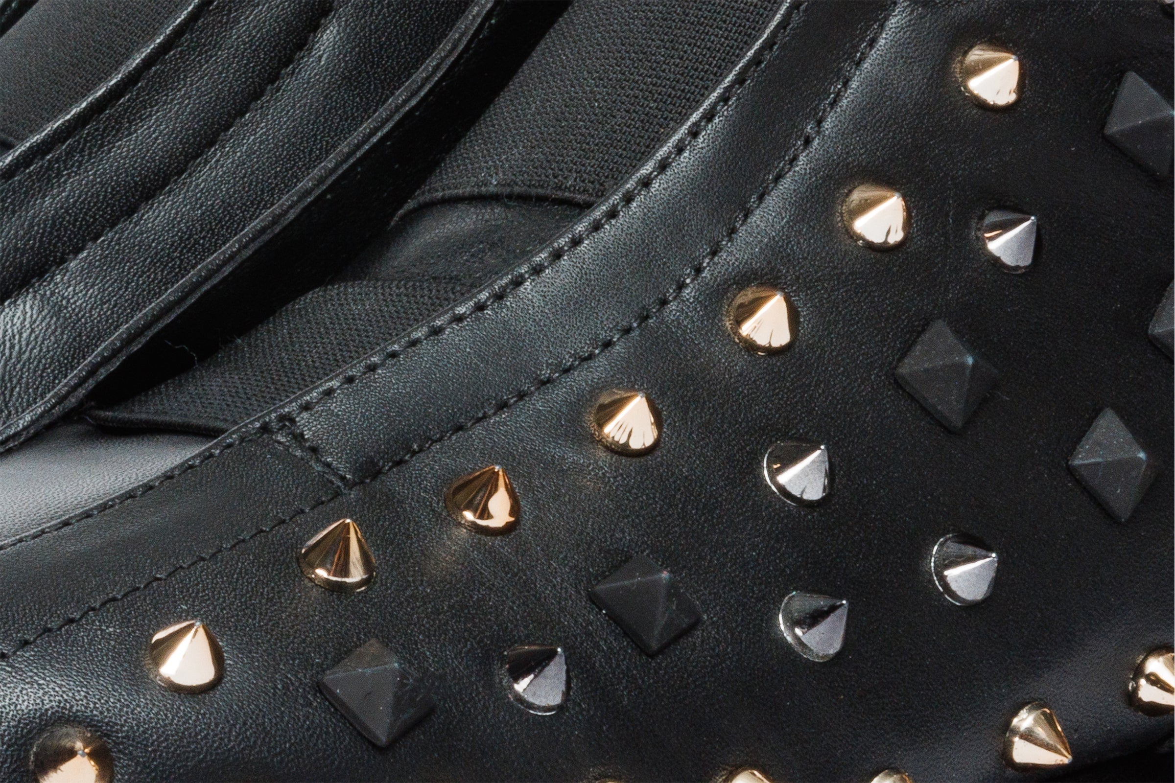 The Infanta High-Top Black Spike Leather Sneaker Limited Edition
