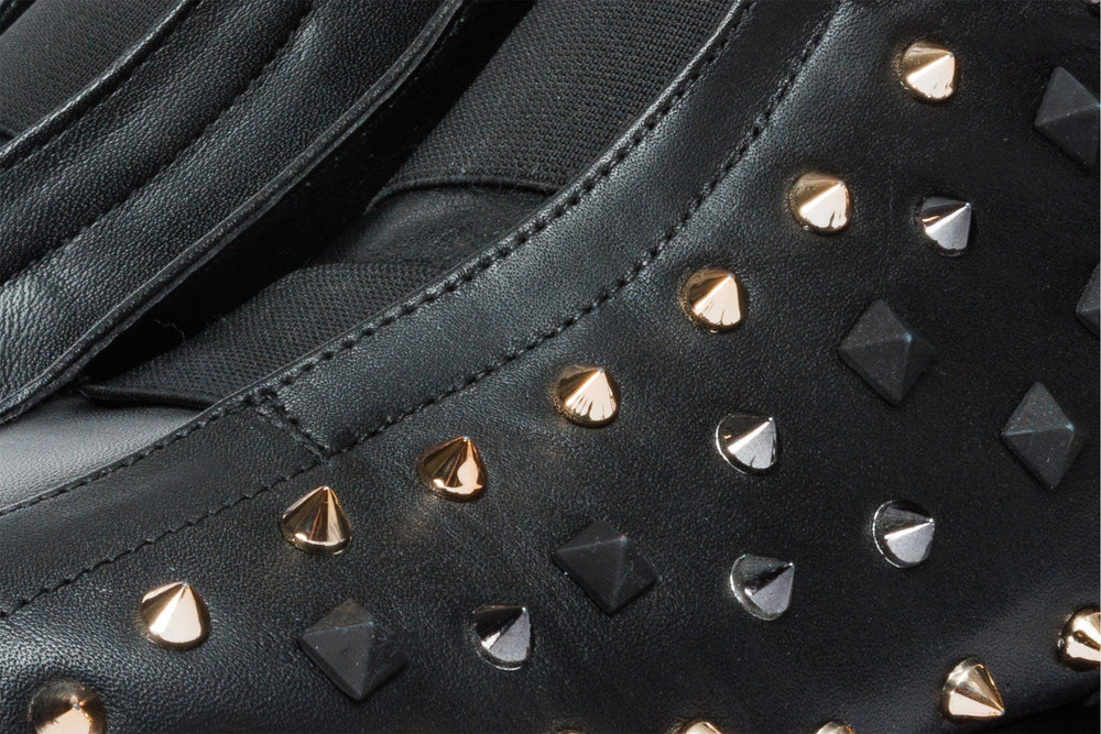 The Infanta High-Top Black Spike Leather Sneaker Limited Edition