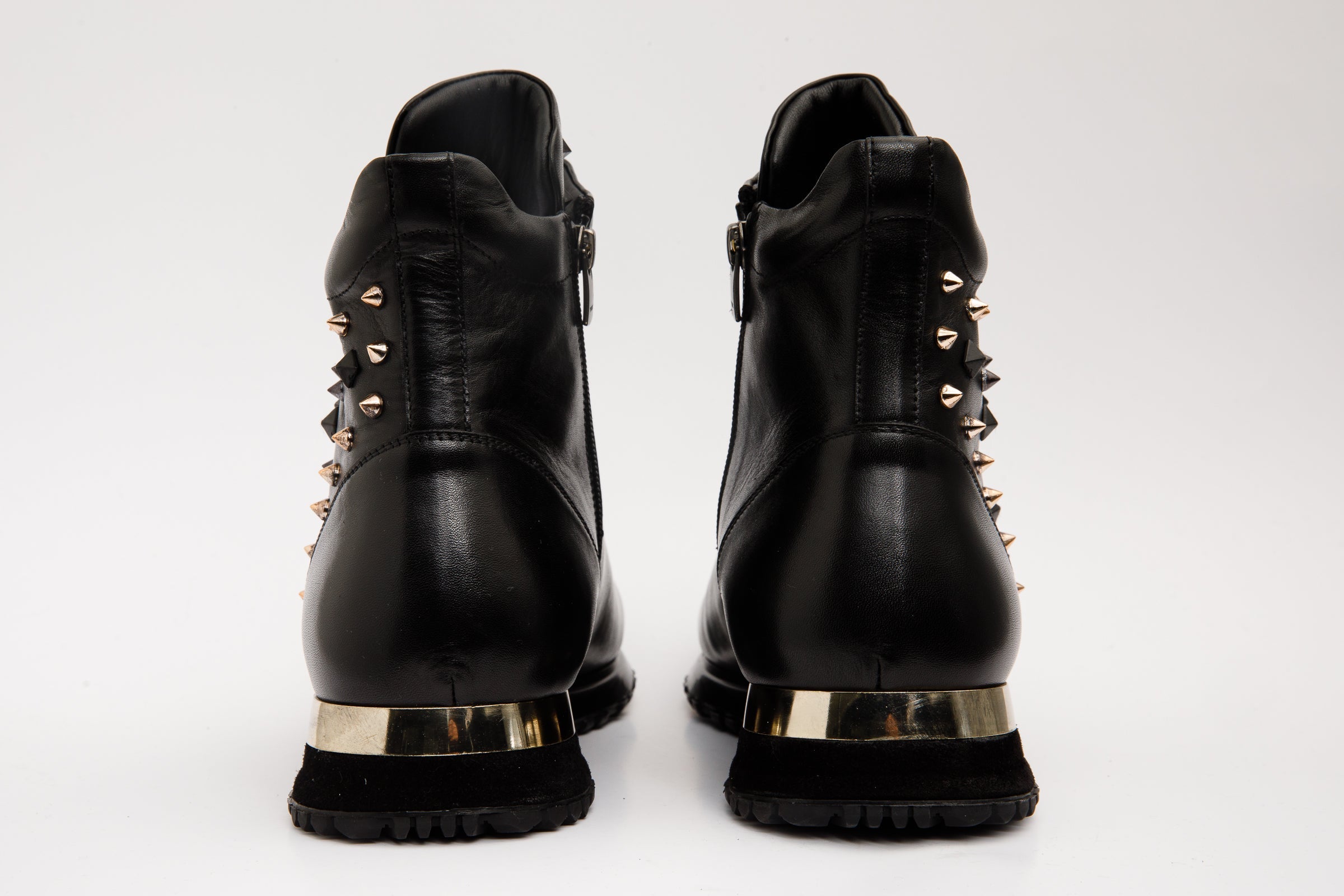 The Infanta High-Top Black Spike Leather Sneaker Limited Edition