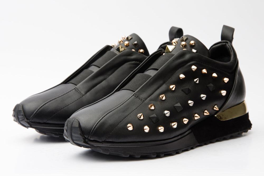 The Infanta Black Spike Leather Sneaker Limited Edition