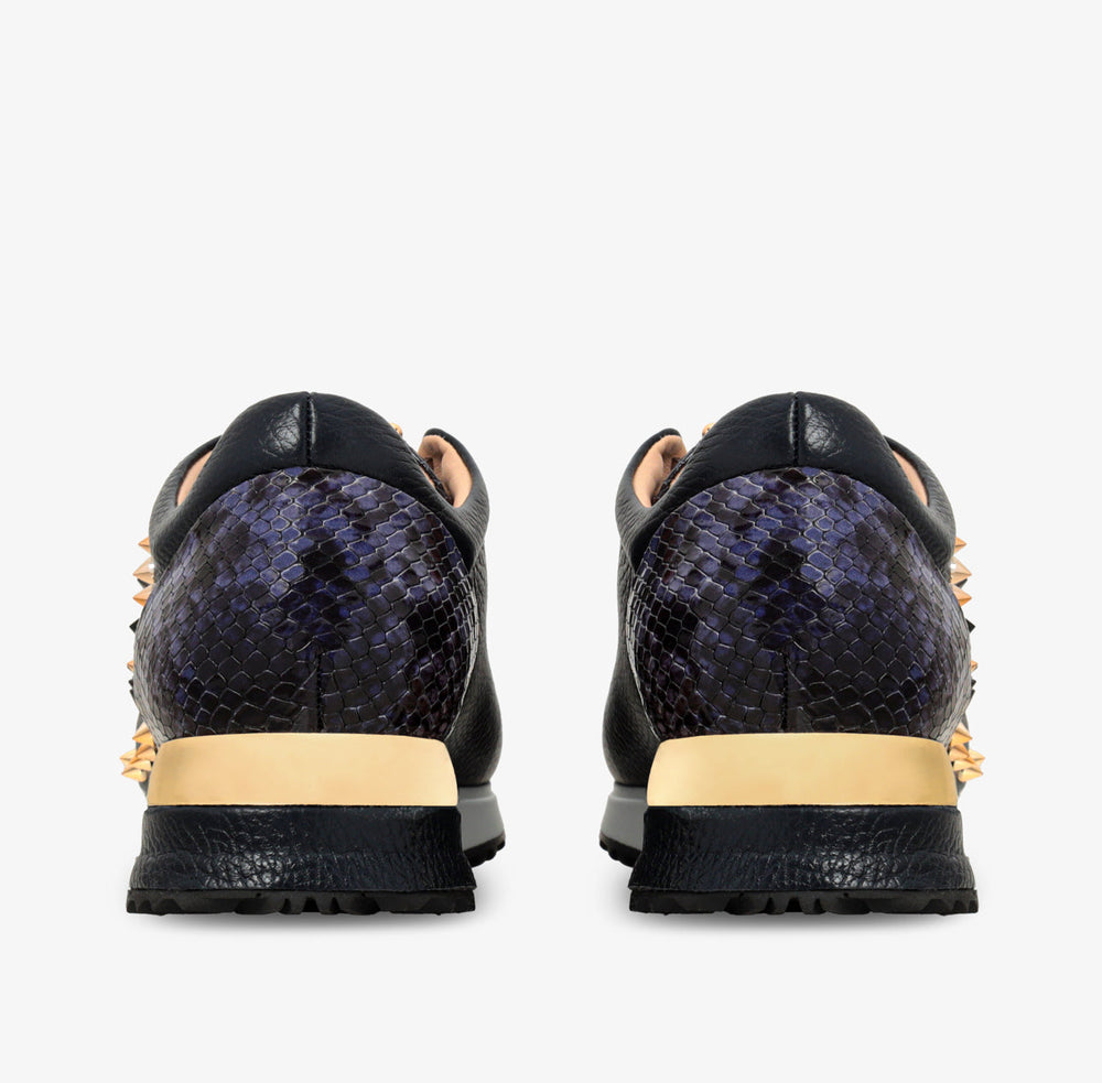 The Infanta Navy Spike Leather Sneaker Limited Edition