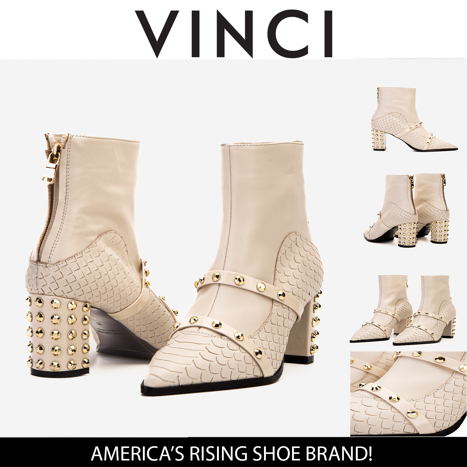 The Valentina Leather Block Heel Boot