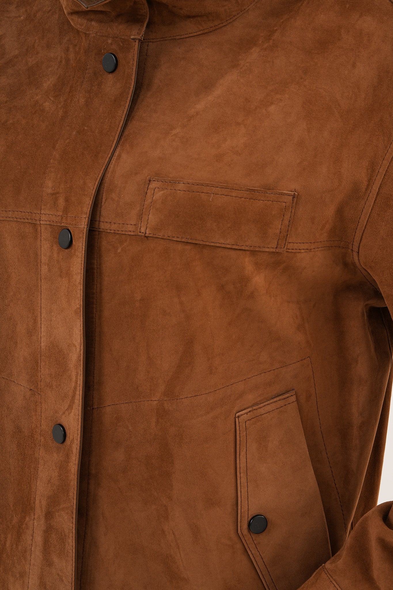 The Ravessa Reversible Brown Suede Leather Jacket