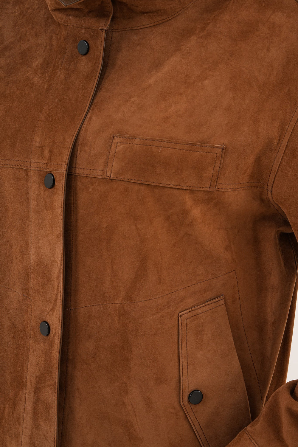 The Ravessa Reversible Brown Suede Leather Jacket