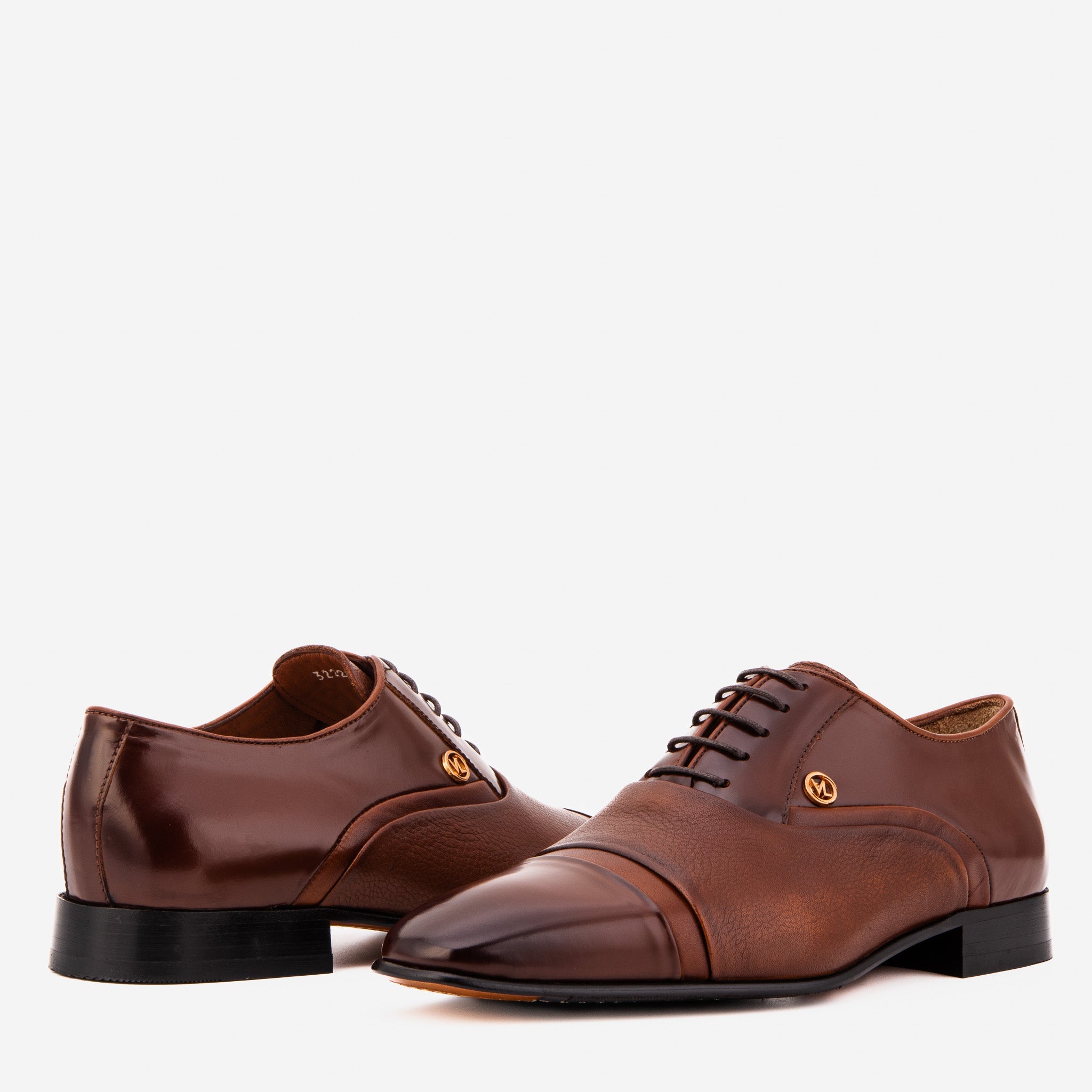 The Rockwell Handmade Tan Leather Cap Toe Oxford Shoe