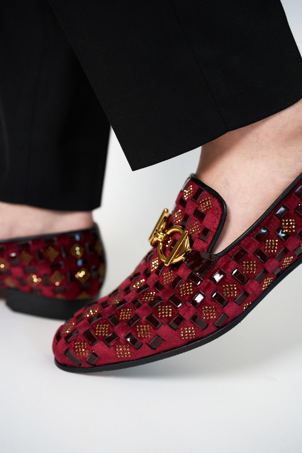 The Vicino Shoe Burgundy Bit Dress Loafer Limited Edition Shoe