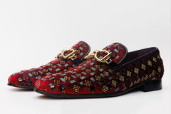 The Vicino Shoe Burgundy Bit Dress Loafer Limited Edition Shoe