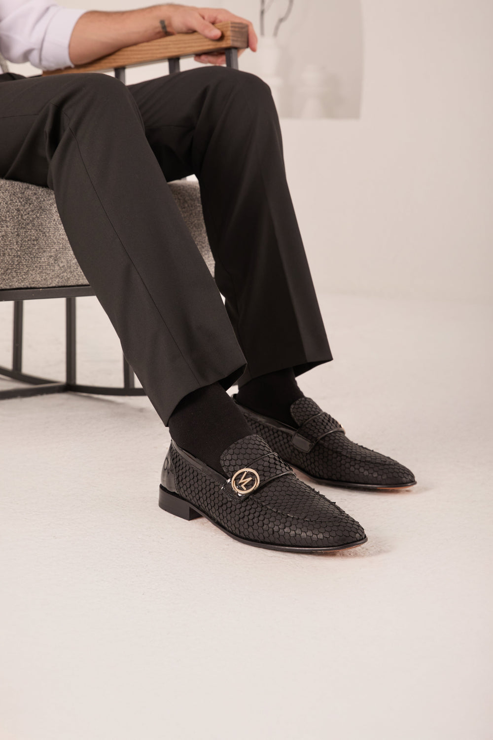 The Monarch Black Leather Dress Shoe