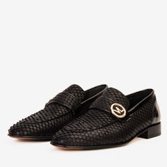 The Monarch Black Leather Dress Shoe