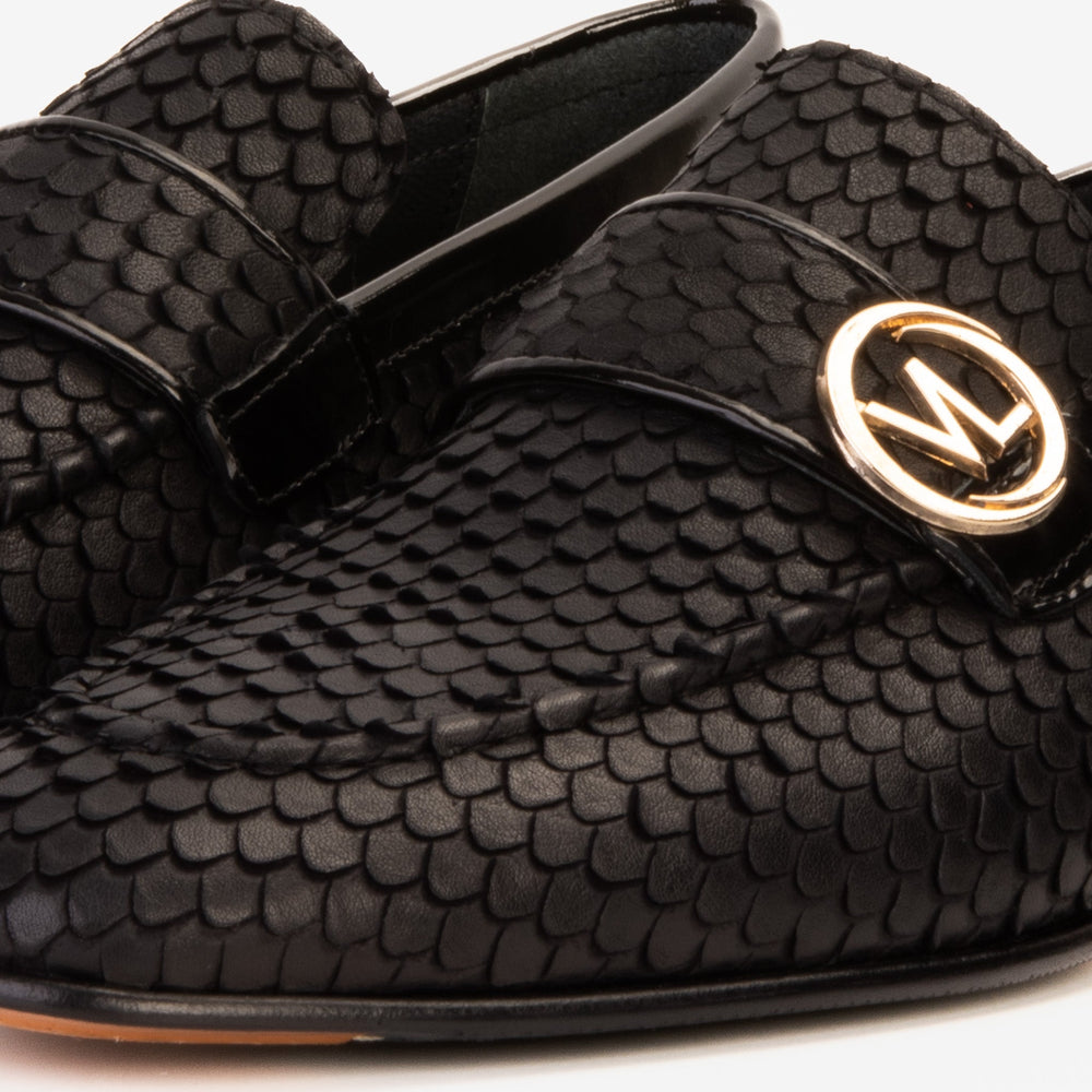 The Monarch Black Leather Dress Shoe