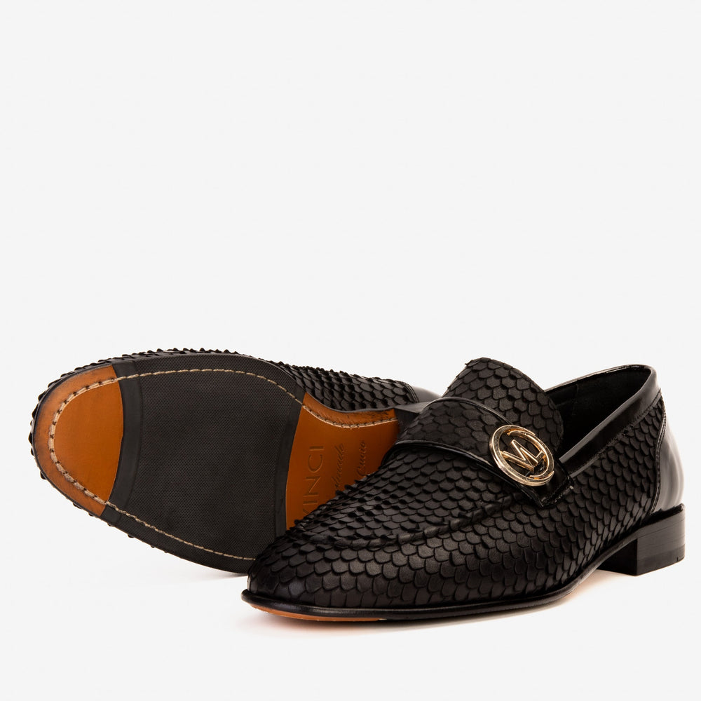 The Monarch Black Leather Dress Shoe