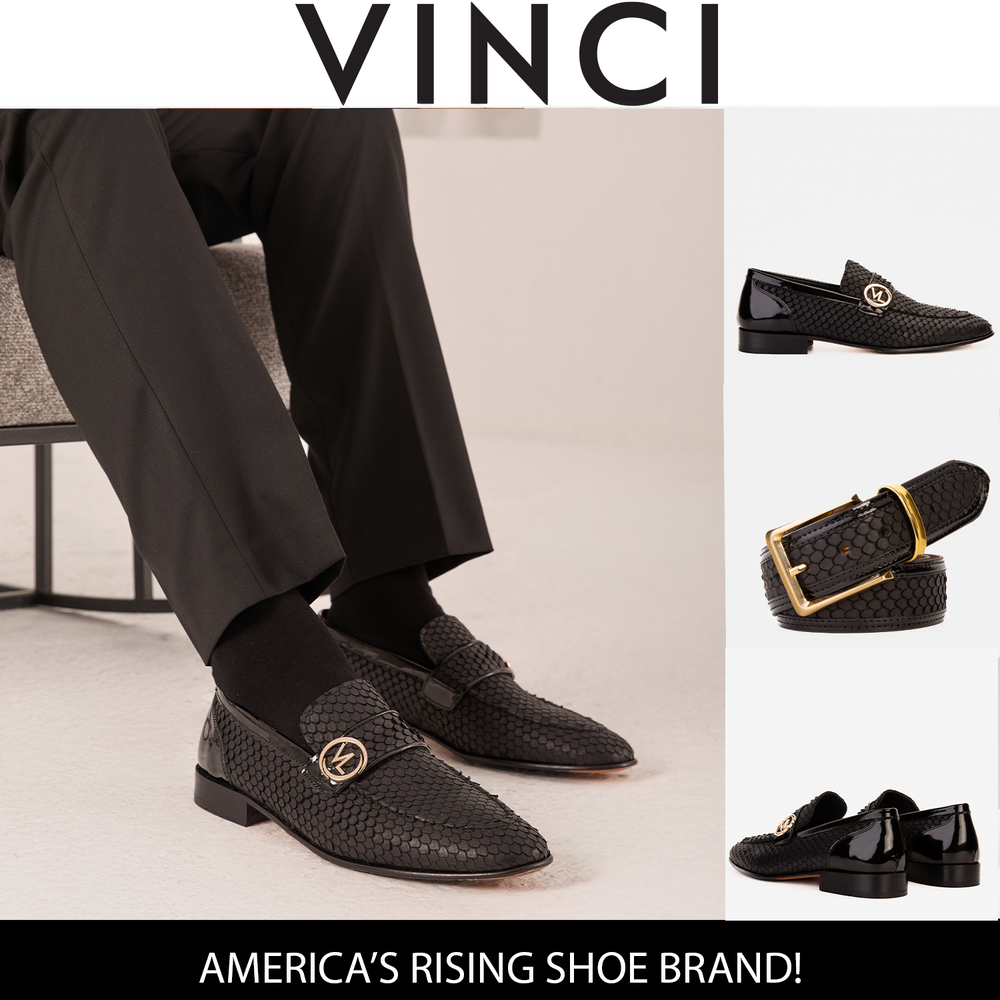 The Monarch Black Leather Dress Shoe