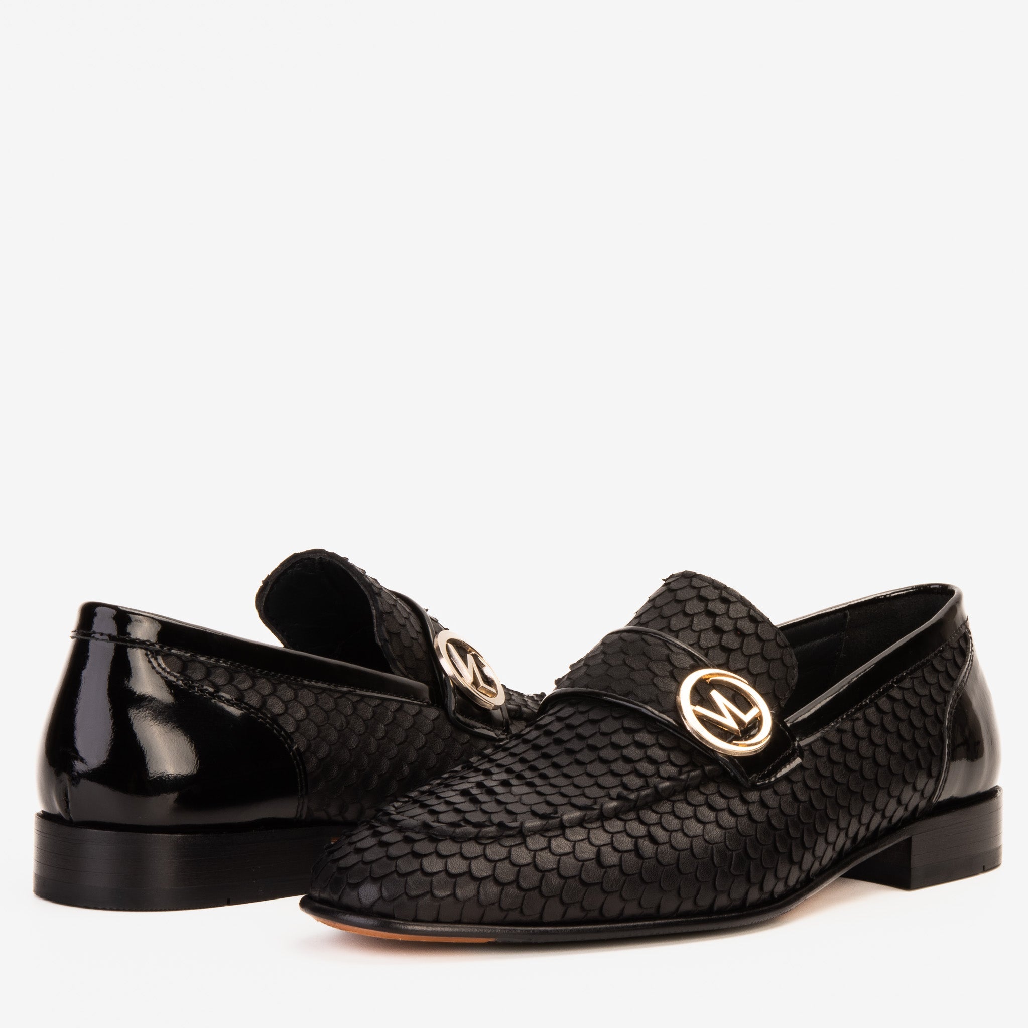 The Monarch Black Leather Dress Shoe