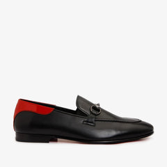The Maratea Black Leather shoe Bit Loafer  Shoe