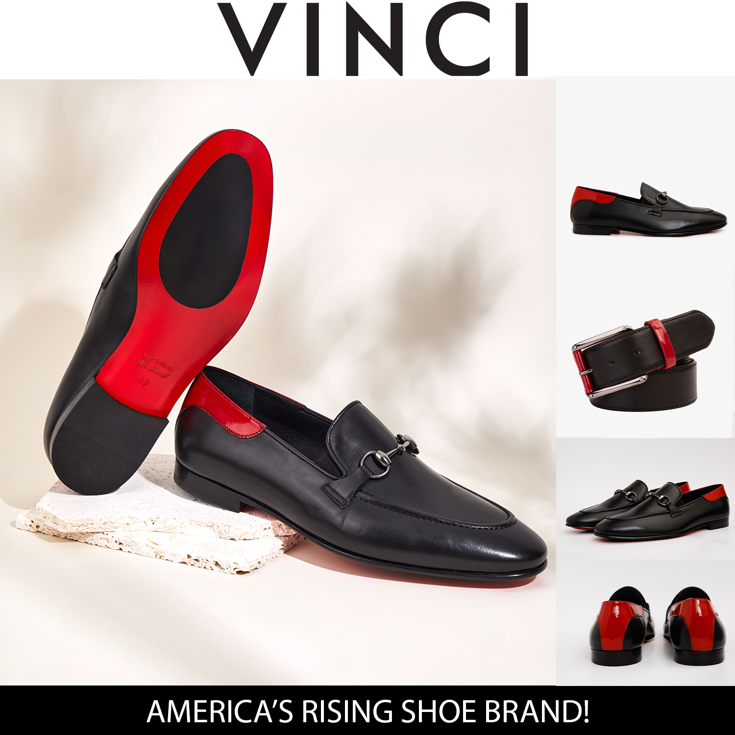 The Maratea Black Leather shoe Bit Loafer  Shoe