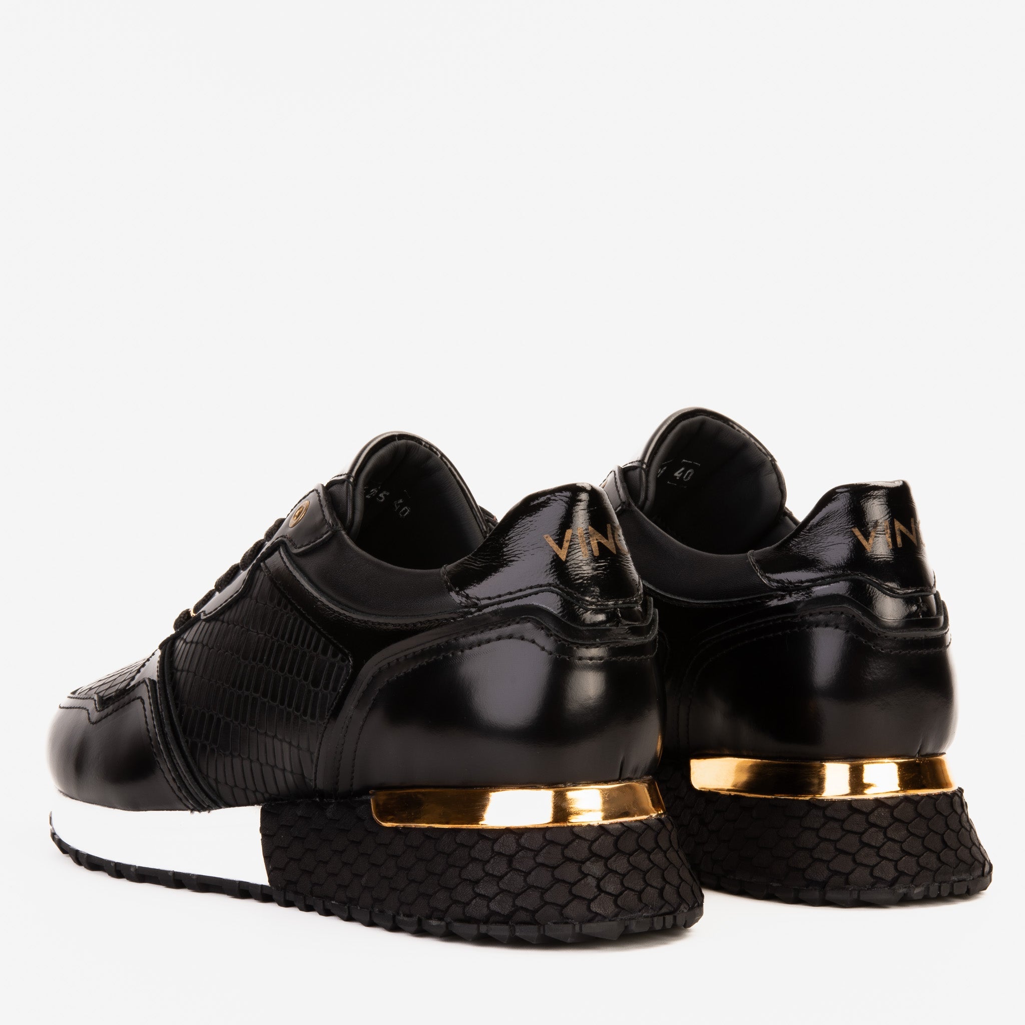 The Empire Black Leather Sneaker