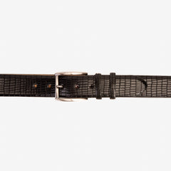 The Empire Black Leather Belt