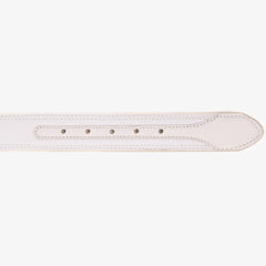 The Lexington White Leather Belt