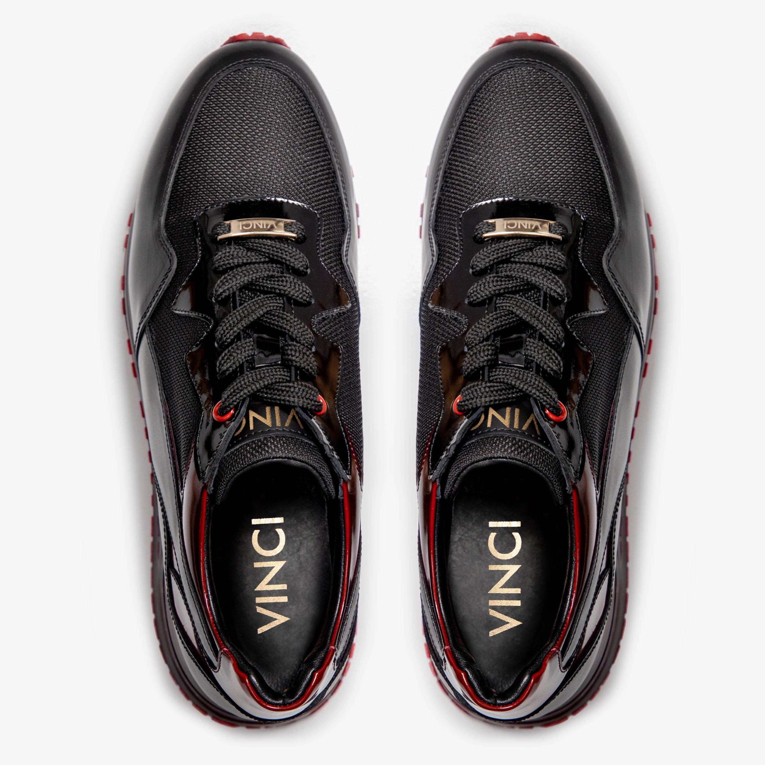 The Rialto Black Red Patent Leather Sneaker