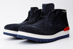 The Kagan Navy Blue Wingtip Chukka Sneaker Boot