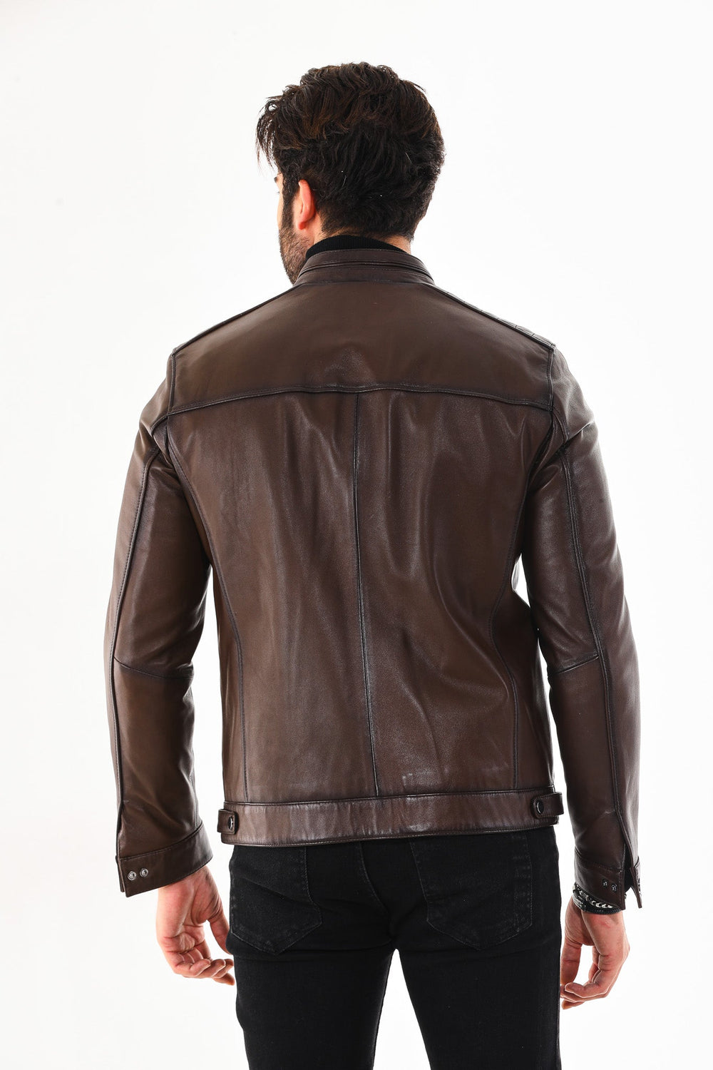 The Rossi Dark Brown Leather Jacket