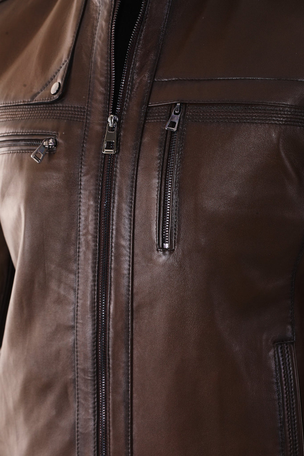 The Rossi Dark Brown Leather Jacket