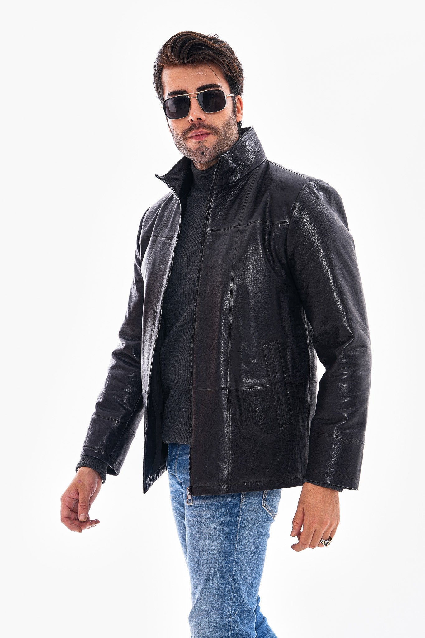 The Nero Black Leather Jacket
