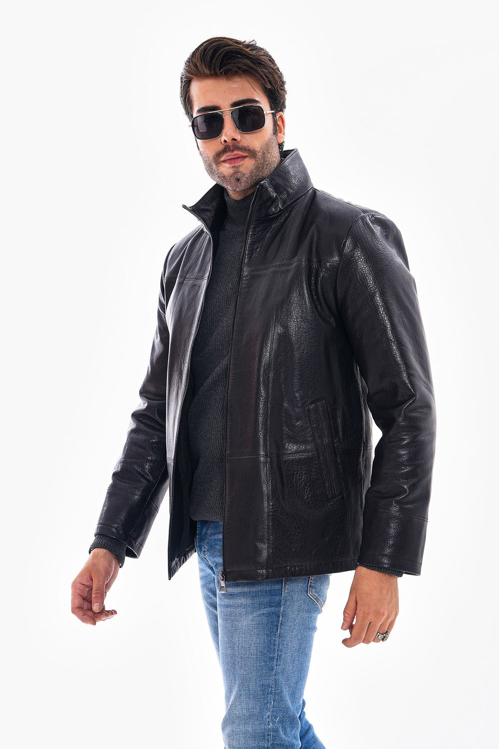 The Nero Black Leather Jacket