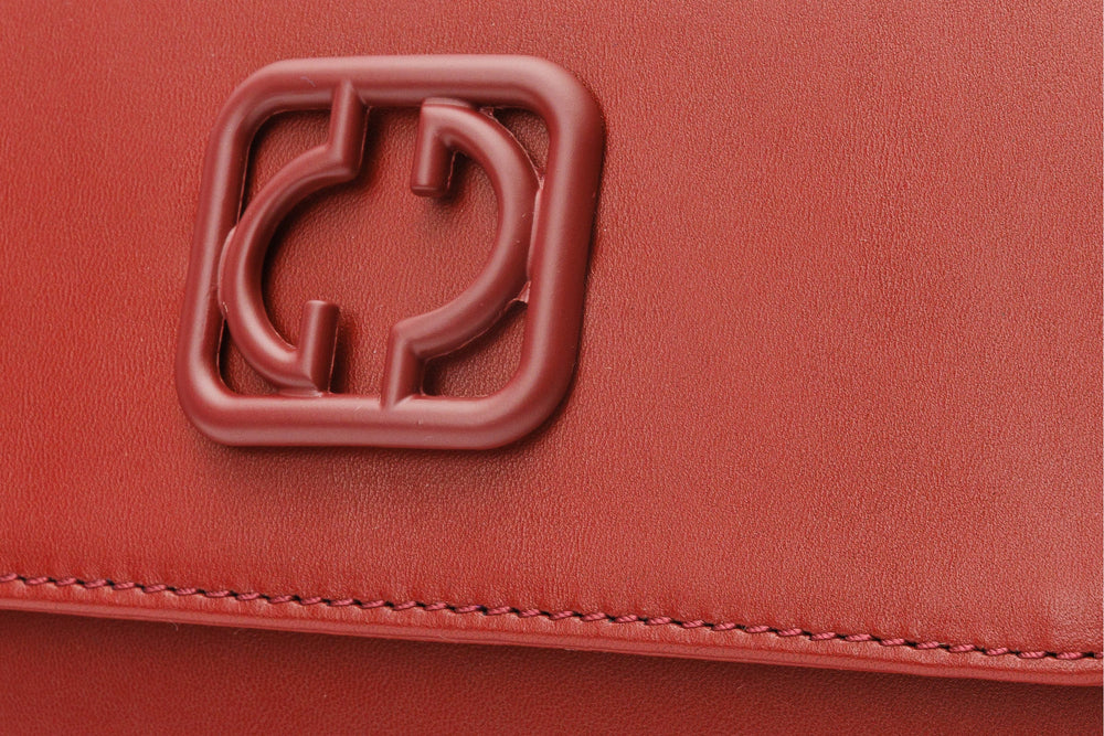 The Maneadero Dark Red Leather Handbag