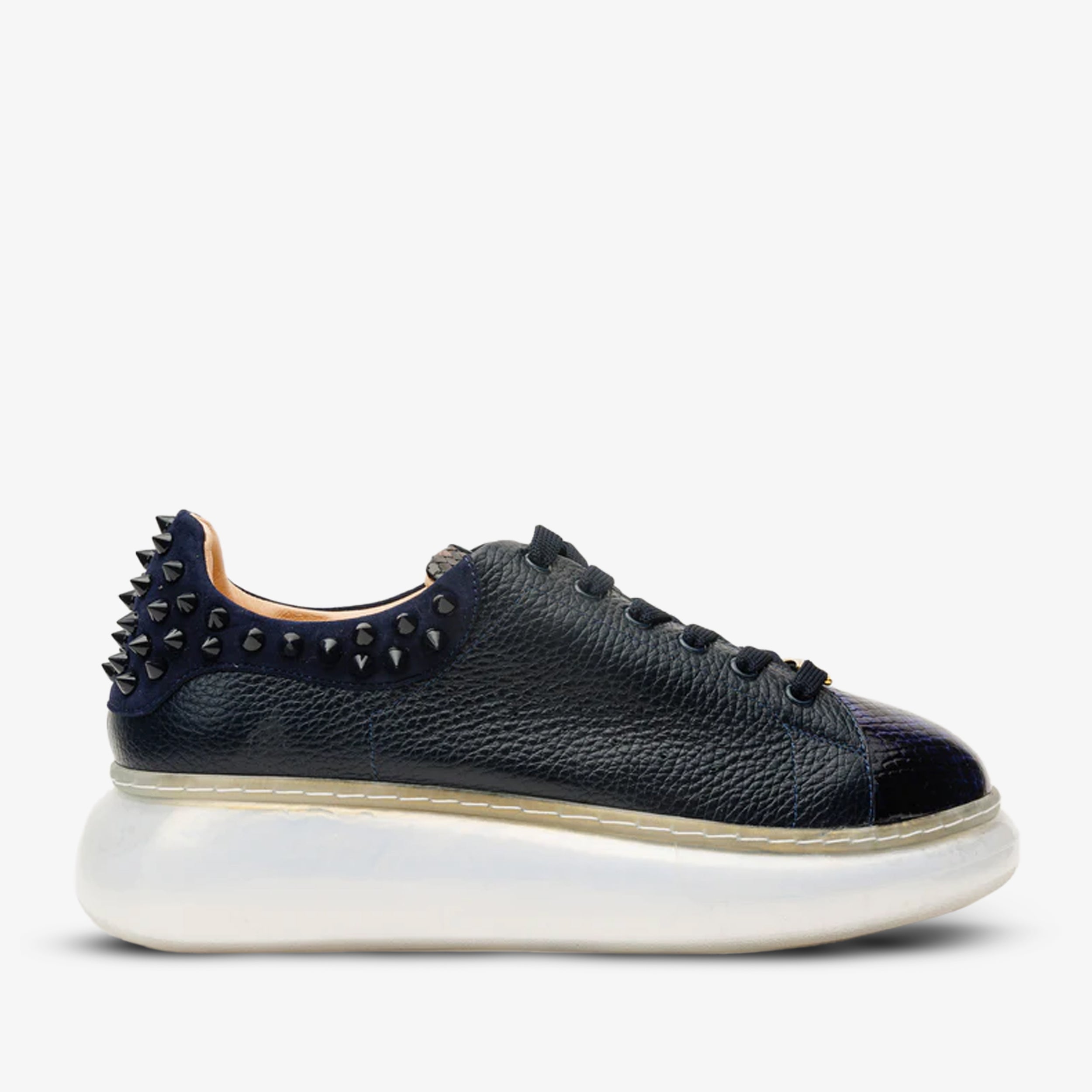The Venezia Dark Blue Leather Sneaker