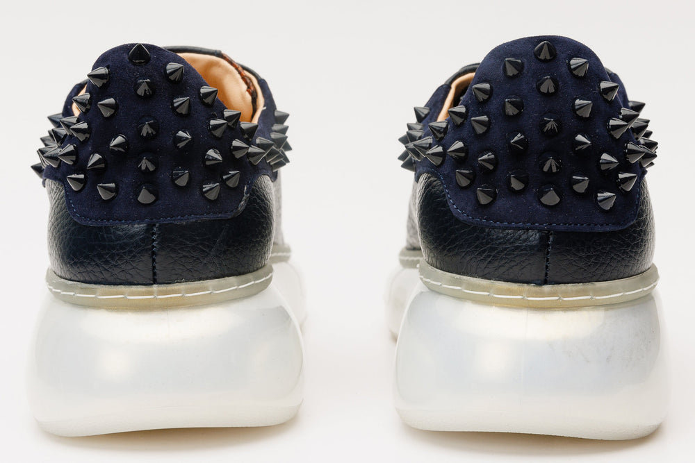 The Venezia Dark Blue Leather Sneaker